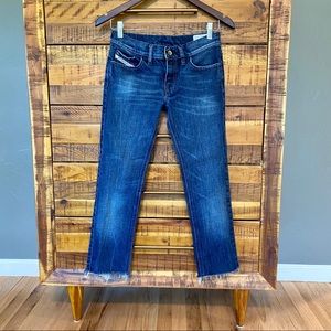 Diesel Women's Skinny Cropped Jeans - Dark Blue